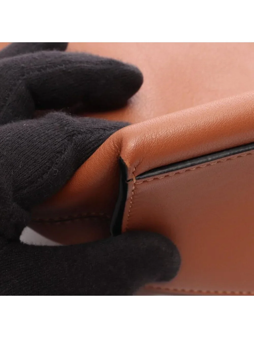Loewe Shoulder Bag Cubby Small Brown Leather